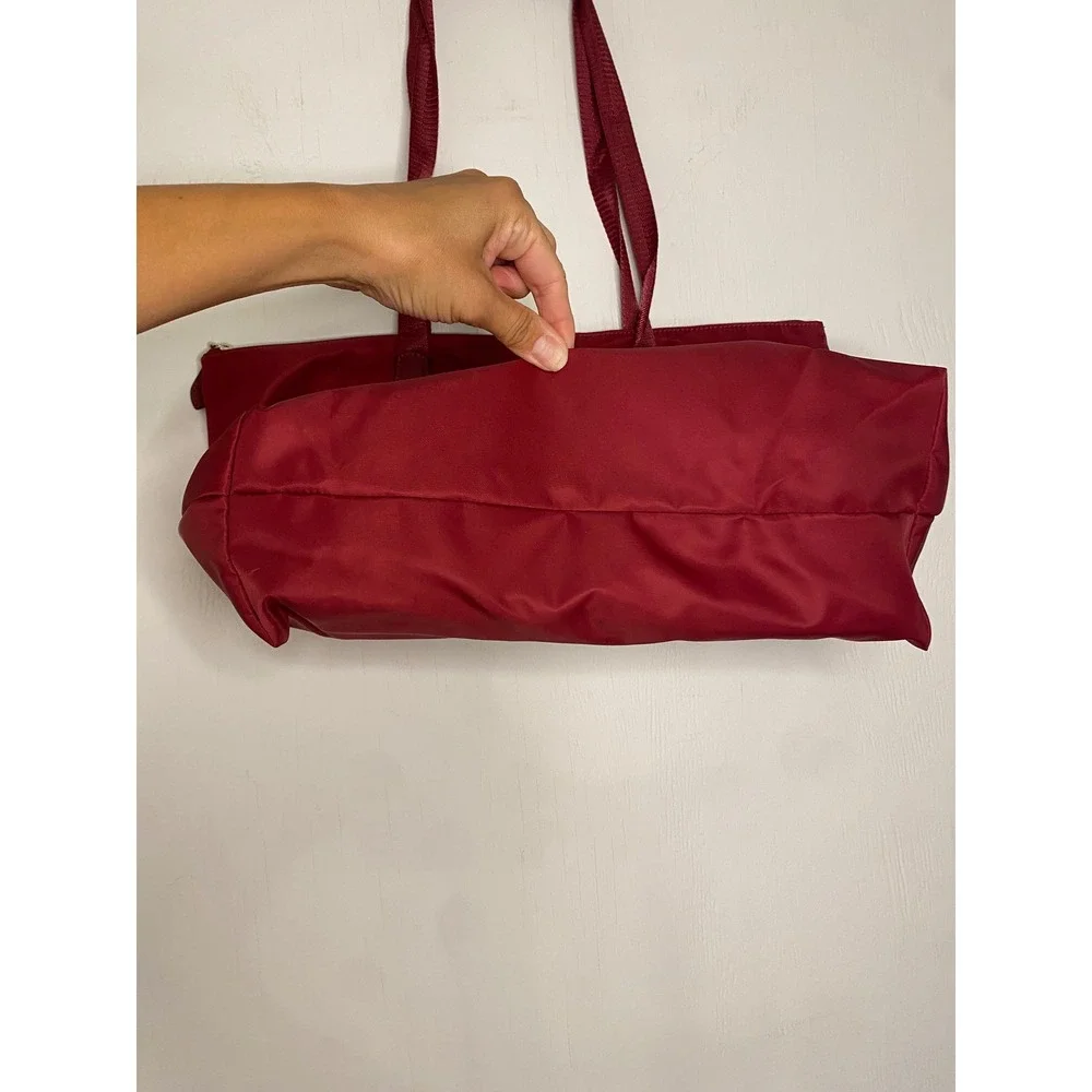 Kate Spade Chelsea Large Tote Bag Red Nylon Shoulder Bag with Pouch
